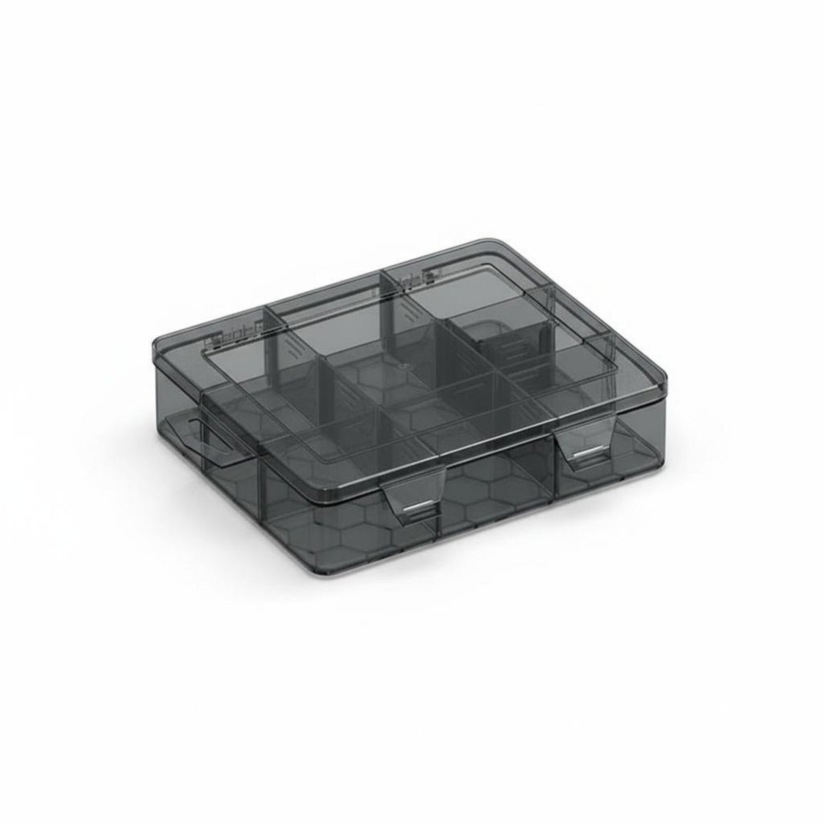 Multi-Compartment Case Transparent Lid Adjustable Compartment Case Portable