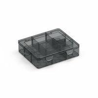 Multi-Compartment Case Transparent Lid Adjustable Compartment Case Portable