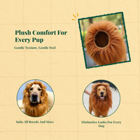 Pet Lion Mane Wig, Funny Dog Costume, Halloween Accessory