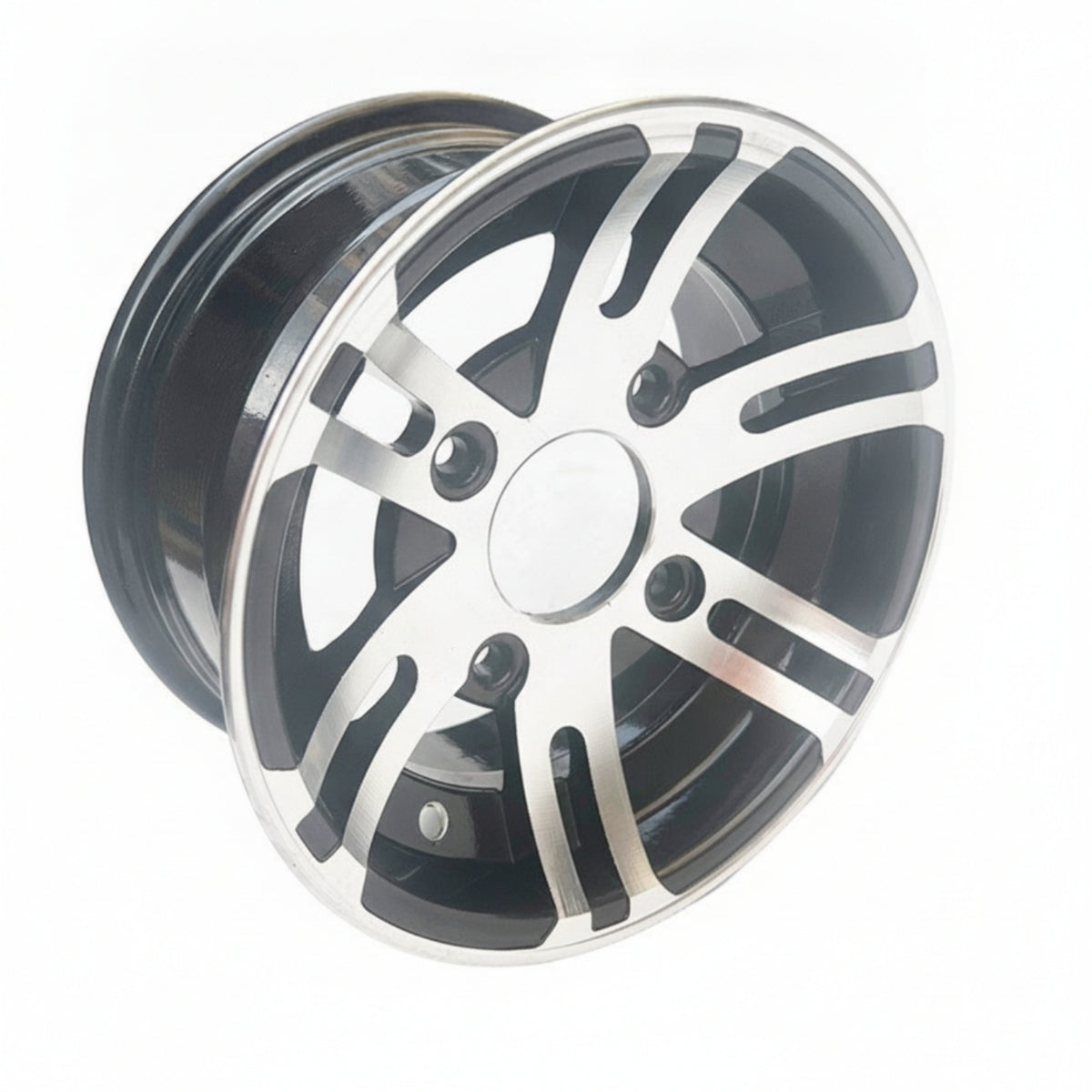 Rims with Multi-Spoke Face Machined Aluminum Wheel Rims Tough Components for Go-Karts Racers, Unpaved Terrain