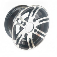 Rims with Multi-Spoke Face Machined Aluminum Wheel Rims Tough Components for Go-Karts Racers, Unpaved Terrain