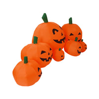 Halloween Pumpkin Inflatable 2.3m with 7 Pumpkins and Ghost Decoration, US Plug