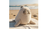 Soft Soft Toy Seal Huggable Seal Stuffed Animal Fuzzy Stuffed Sea Animal 35 Cm for Children, Toddlers, Baby, Bedtime, Nursery, Sofa