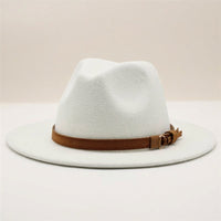 Fedora Hat for Men and Women with Wide Brim for Sun Protection, Wool Felt Trilby with Tassel Trim Detail