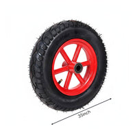 14 Inch Pneumatic Wheel Smooth Rolling Hand Truck Replacement Wheel Wide Rolling Surface Industrial Hardware