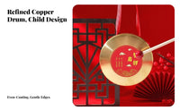Child-Sized Small Golden Gong with Mallet Traditional Design Miniature Gong with Mallet Easy to Play Musical Toy Educational for young children, Beginners, inaugural Birthday event, Playroom, Festivals, Parties