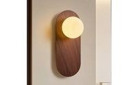Globe Wall Lamp Three-Tone Sconce with Globe Shade Decorative for Hallway