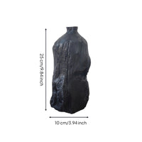 Wooden Vase Imperfection-Appreciating Bottle Vase Minimalist Flower Holder for Essentials-Focused Decorators, Tea Room
