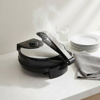 Multi-Purpose Electric Flatbread Appliance Easy to Clean Non-Stick Pancake Appliance Stable Base Electric Tortilla Press