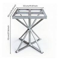 Spray Painting Table Steel Rotating Worktable Heavy-Duty Turntable with Metal Lattice Surface for Hobbyists, Studios