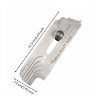 Welding Measuring Tool Stainless Steel Weld Bead Gauge Easy Read Height Difference Gauge for Metalworkers, Workshop