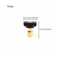 5 Pieces Stainless Steel & Brass Construction High Pressure Washer Nozzle Tips Rustproof for Car Washing