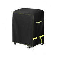 420D Oxford Material Black Grill Cover PU Coated Rectangular Grill Cover Full Coverage Weather Protector Drawstring Bottom for Outdoor
