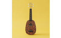 Basswood Pineapple Ukulele Nylon Strings 21 Inch Ukulele Portable Musical Instrument Lightweight for Children, Outdoor