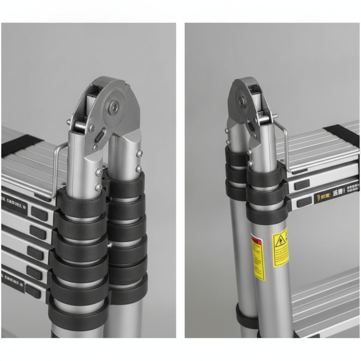 Convertible Self-Supporting Telescoping Ladder Compact Multi-Position Folding Ladder Stable Long-Lasting for Engineers, Home Repairs