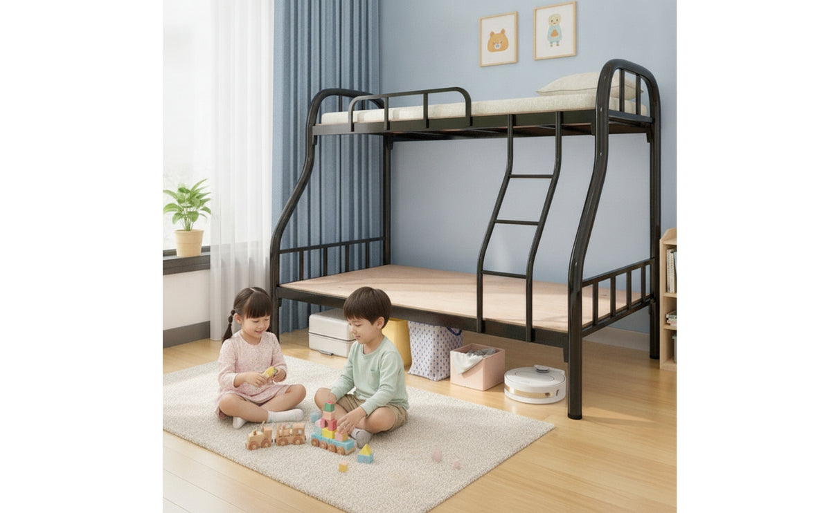 Bunk Bed Frame Space-Saving Bunk Bed Metal Furniture for Kids, Students, Shared Bedroom, Dorm Room
