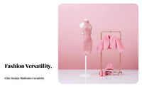 30cm Doll Clothing Fashionable Fashion Doll Winter Clothes Stylish Designs Knit Dress and Faux Jacket Set for Kids