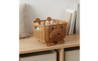 Animal Shaped Storage Basket Lightweight Animal Shaped Organizer Easy to Clean Woven Bear Basket for Bedroom