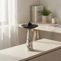 Scented Cone Stand Holder with Marble Base Modern Marble Scented Cone Stand Holder Sculptural for Living Room