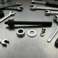 Harmonic Balancer Installation Tool with Thrust Bearing Long Reach Harmonic Balancer Installation Tool with Adapters Solid Steel for Mechanics