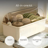 Dish Rack Kitchen Organizer with Draining System