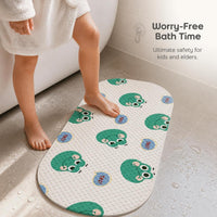 Cartoon Non-Slip Bathtub Mat with Suction Cups for Shower Room Bathroom Floor
