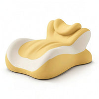 Face down Pillow with Headrest Contoured Cushion Supportive for Bed