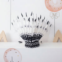 Feather Headdress Dramatic Feather Headpiece Decorative Headwear with Feathers for Dancers, Dance Performances