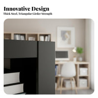 Multi-Tier Metal Shelving Unit Freestanding Design 6-Tier Open book storage unit Sturdy Construction shelving unit for Homeowners, Study Room, Home Office, Bedroom