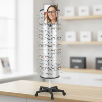 Rotating Countertop Eyewear Display Stand for Sunglasses and Glasses