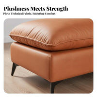 Upholstered Ottoman Removable and Cleanable Upholstered Stool with Legs Minimalist Design Detachable Pad for Adults, Entryway