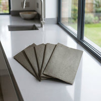 Nanoscale Microfiber Cleaning Cloth and 30x40cm Microfibre Cloth, Lint and Streak Gray Island Fiber, Reusable Cleaning Cloths for Glass