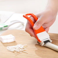 Ergonomic Handle Scallion Shredder Easy to Clean Green Onion Cutter Rust-Resistant Scallion Shredding Tool 12 for Home Cooks, Chefs, Garnishing