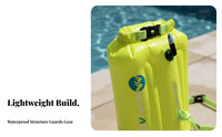 Waterproof Storage Inflatable Swim Buoy Easy to Inflate Swimming Dry Bag Buoy Lightweight for Triathletes, Snorkelers, Triathlons, Kayaking