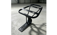 Sturdy Rear Cargo Rack Solid Rear Rack with Mounting Base Long-Lasting Carrier Adjustable for Cyclists, Commuters, Shopping