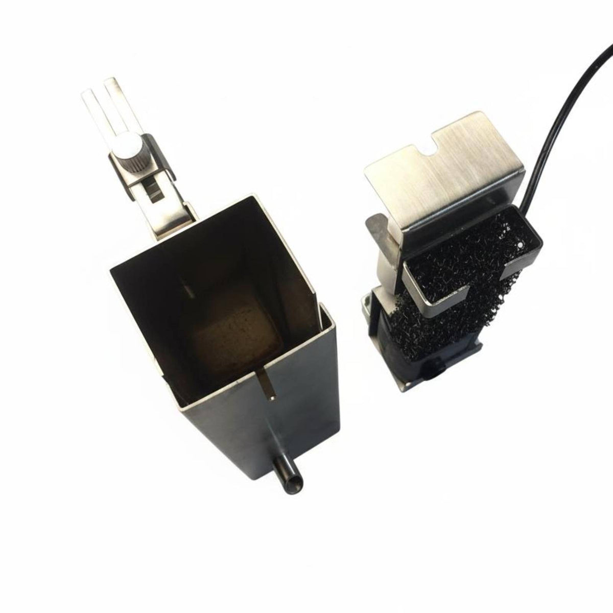 Adjustable Flow Stainless Steel Surface Skimmer Quiet Operation Electric Oil Film Remover Sleek Design Aquarium Protein Skimmer for Aquascapers, Fishkeepers