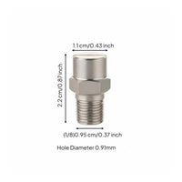 Even Atomization Stainless Steel Fan Nozzle Long-Lasting Flat Fan Nozzle Tip Rust-Proof for Professionals, Car Washing, Street Cleaning