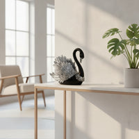 Swan Storage Ornament Decorative Swan Statue with Tray Carved for Entryway, Living Room