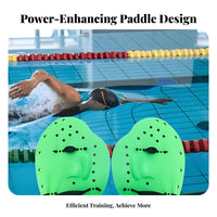 Increases Arm Strength Swimming Hand Paddles Hydrodynamic Design Swim Hand Paddles Comfortable Fit for Adults, Men, Water Exercise, Workouts