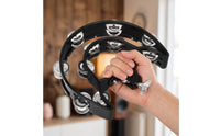Mounted Tambourine Easy to Attach Tambourine with Mounting Bracket Versatile Percussion Instrument for Percussionists, Drum Set , Rehearsal