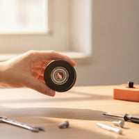 Roller Wheel with Bearing Replacement Rubber Coated Roller Heavy Duty for Technicians, Sliding Doors