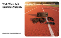 Elastic Sprint Harness Black Running Resistance Harness Long-Lasting Resistance Rope Set Comfortable for Towing Workouts