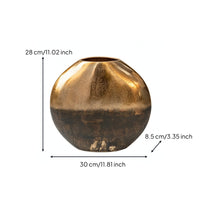 Aluminum Vase Tabletop Metal Vase Minimalist Vessel for Living Room