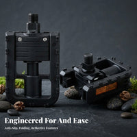 Foldable Bike Pedals Easy Installation Plastic Folding Pedals Lightweight