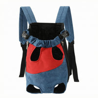 Pet Backpack Carrier Padded Straps Hands Unrestricted Dog Carrier Backpack Wearable Pack Adjustable Buckles
