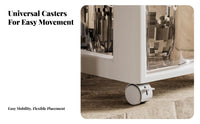 Rolling Makeup Trolley particle-proofresistant Top Multi-Drawer cosmetic Trolley Space-Saving