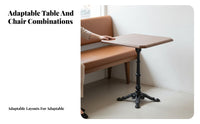 Tufted Banquette and Chair Set North American design Booth Seating Retro Design Ergonomic for Cafe, Dessert Shop