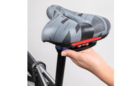 Ergonomic Bike Seat Wide Bike Seat with Hollow Center Padded Cushioned Cycle Saddle for Commuters, Long Commutes, Road Riding, Mountain Biking