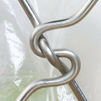 Foldable Trash Bag Stand, Yellow Bag Stand for Camping & Barbecues, Sturdy Wire Garbage Bag Holder, Silver Waste Collector