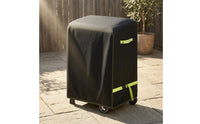 420D Oxford Material Black Grill Cover PU Coated Rectangular Grill Cover Full Coverage Weather Protector Drawstring Bottom for Outdoor